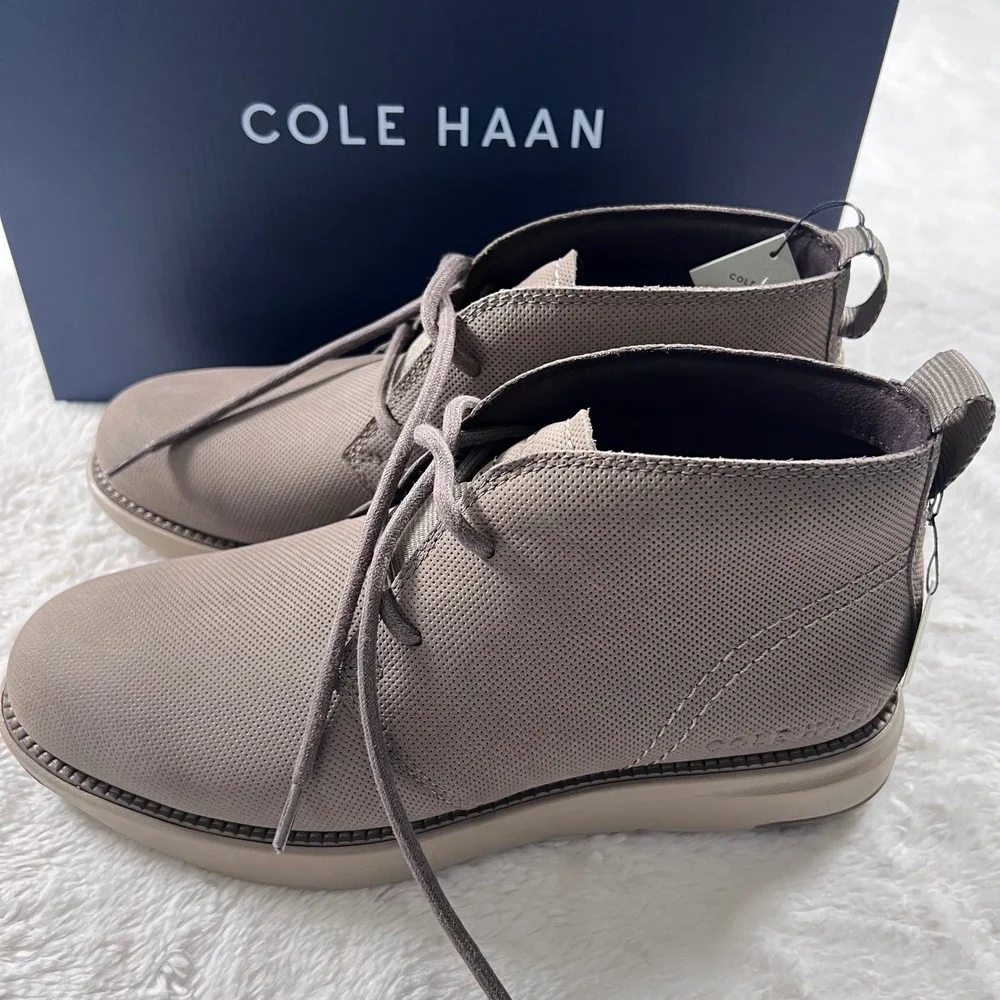 Cole Haan Grand Atlantic CK WR‎ Mens 7 Morel Dune Chukka Boots C37846 New